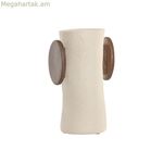 Ծաղկաման Home ESPRIT Շագանակագույն Բեժ Մանգոյի փայտ Պապիե-մաշե