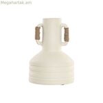 Ծաղկաման Home ESPRIT Սպիտակ Բաց շագանակագույն Տերակոտա