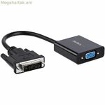 DVI-D դեպի VGA ադապտեր Startech DVI2VGAE 0,19 մ Սև