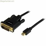 Mini DisplayPort դեպի DVI ադապտեր Startech MDP2DVIMM6B (1,8 մ) Սև 1,8 մ