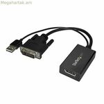 DisplayPort դեպի DVI ադապտեր Startech DVI2DP2 Սև