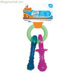 Շան ծամելու խաղալիք՝ նիլաբոնե բանալիօղակ, միս, պանիր, լակոտներ, բեկոն, նեյլոն, ջերմապլաստիկ, XS չափս