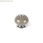 Դռան բռնակ Rei e517 մոխրագույն մետաղական Ø 40 x 36 մմ 4 հատ