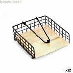 Անձեռոցիկի պահոց Confortime 158733 Սև մետաղական 19 x 19 x 7 սմ (12 հատ)