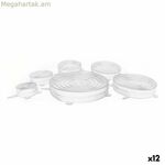 Կափարիչների հավաքածու Privilege թափանցիկ սիլիկոնե ծածկոց 6 հատ (12 հատ)