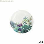 Ափսեների հավաքածու Algon միանգամյա օգտագործման ստվարաթղթե արևադարձային 12 հատ 18 սմ (24 հատ)