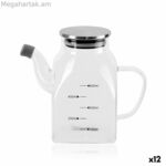 Cruet La Mediterránea թափանցիկ արծաթե մետաղական բորոսիլիկատ ապակի 0,5 լ (12 միավոր)