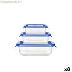 Ճաշի տուփերի հավաքածու Inde Soul ուղղանկյուն 1,04 լիտր, 3 հատ (8 հատ)