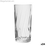 Glass La Mediterránea Phasai nossa թափանցիկ ապակի 460 մլ (24 միավոր)