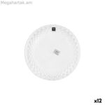 Հարթ ափսե La Mediterránea Diamond Transparent Glass Ø 26 սմ (12 հատ)