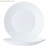 Դեսերտային ափսե Arcoroc ռեստորանի համար, 6 հատ, սպիտակ ապակի (Ø 19,5 սմ)