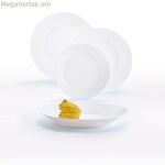 Սպասքի հավաքածու Luminarc Harena սպիտակ ապակե, 18 հատ