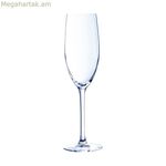 Շամպայնի բաժակ Շեֆ և Սոմելյե Կաբեռնե թափանցիկ ապակի 240 մլ