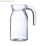 Արկորոկի զսպանակով թափանցիկ ապակե սափոր 750 մլ