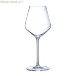 Գինու բաժակների հավաքածու՝ Շեֆ-Խոհարարի և Սոմելյեի տարբերակիչ թափանցիկ ապակի 380 մլ (6 հատ)