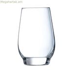 Բաժակների հավաքածու՝ Շեֆ-Խոհարար և Սոմելյե Absoluty Transparent Glass 370 մլ, 6 հատ