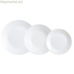 Սպասքի հավաքածու Luminarc Zelie սպիտակ ապակե, 18 հատ