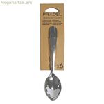 Գդալների հավաքածու Pradel essentiel Ondine Dessert Steel Metal 18 սմ (6 հատ)