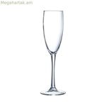 Շամպայնի բաժակ Arcoroc Vina թափանցիկ ապակի 190 մլ (6 հատ)