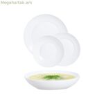 Սեղանի սպասք Luminarc Apy սպիտակ ապակի 18 հատ