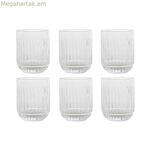 Բաժակների հավաքածու Home ESPRIT թափանցիկ բյուրեղյա 275 մլ (6 հատ)