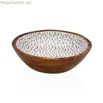 Սալաթի աման Versa Blume մանգոյի փայտից 24 x 7 x 24 սմ