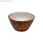 Versa Blume մանգոյի փայտից պատրաստված աման 13 x 7 x 13 սմ