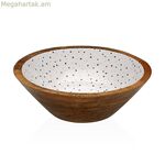 Սալաթի աման Versa Speckle Mango փայտից 30 x 10 x 30 սմ