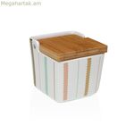 Աղաման կափարիչով Versa Flint կերամիկական 8,8 x 8,5 x 8,8 սմ