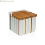 Աղաման կափարիչով Versa Flint կերամիկական 12,2 x 11,5 x 12,2 սմ