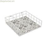 Անձեռոցիկի պահոց Versa GLOBB պողպատե MDF փայտե 18 x 7 x 18 սմ