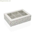 Թուրմերի տուփ Versa BLUME փայտե 17 x 7 x 24 սմ