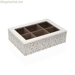 Թուրմերի տուփ Versa STELLA փայտե 17 x 7 x 24 սմ