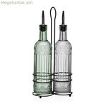 Յուղի և քացախի հավաքածու Versa մետաղական ապակե 500 մլ 7,5 X 33,5 X 15,5 սմ