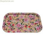 Սկուտեղ Versa մետաղական 23 X 1,5 X 34 սմ ծաղիկներով