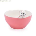 Versa վարդագույն ճենապակյա աման 15,3 X 10,3 X 14 սմ կատու