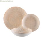 Սեղանի սպասք Versa Aylen բեժ ճենապակյա 18 հատ