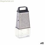 Քերիչ տարայով Kinvara թափանցիկ արծաթագույն չժանգոտվող պողպատ պոլիպրոպիլենային պոլիստիրոլ 9 x 6,7 x 20,5 սմ (12 հատ)