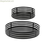 Սկուտեղների հավաքածու Decoris Black Iron (2 հատ)