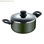 Կափարիչով կաթսա Սան Իգնասիո էքսպերտո Սև Կանաչ Թափանցիկ Ø 24 սմ