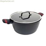 Կափարիչով կաթսա Սան Իգնասիո դենիա էքսպերտո Սև Կարմիր Ø 24 սմ