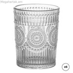 Բաժակների հավաքածու Ovenza Crystal՝ ռելիեֆով 300 մլ, 6 հատ