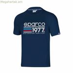 Short Sleeve T-Shirt Sparco S01329BM4XL Navy Blue