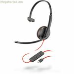 Ականջակալներ միկրոֆոնով Poly 209748-201 սև