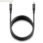 USB-C մալուխ NGS KNOT240W-2 սև 2 մ
