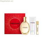 Կանացի օծանելիքի հավաքածու Salvatore Ferragamo FIAMMA EDP 3 հատ
