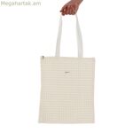 Կանացի ձեռքի պայուսակ Versa Corduroy սպիտակ 40 x 33 սմ