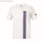 Տղամարդու կարճ թևքով մարզաշապիկ Sparco սպիտակ XXXL