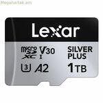 Միկրո SD հիշողության քարտ Lexar LMSSIPL001T-BNANG 1 ՏԲ ադապտերով