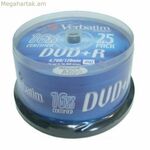 DVD+R Verbatim 43500 16x 25 հատ